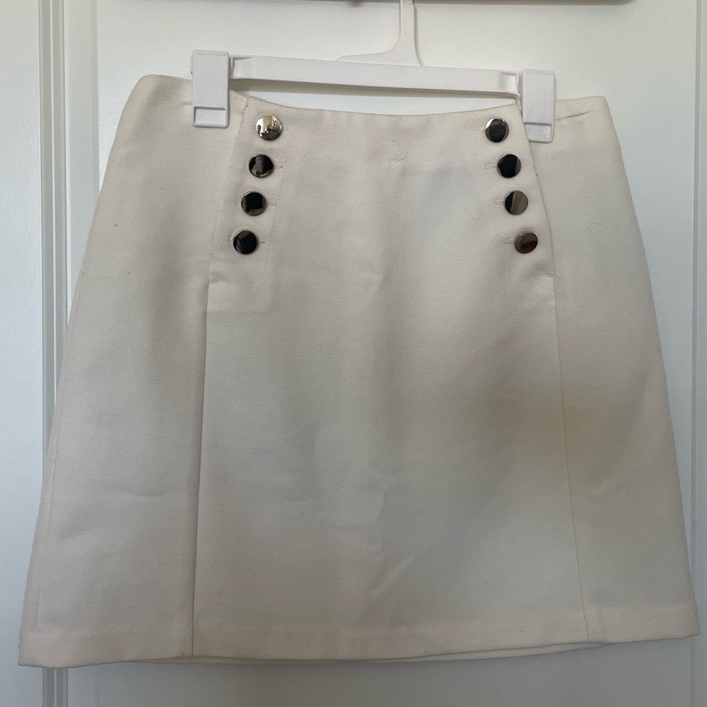 White H&M Mini Skirt